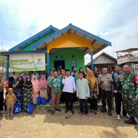 BAZNAS Kabupaten Banjar Resmikan Bedah Rumah Di Desa Simpang Tiga